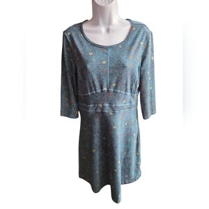 Title Nine Dream Manuka Turquoise Stretch Knit Pockets Size M